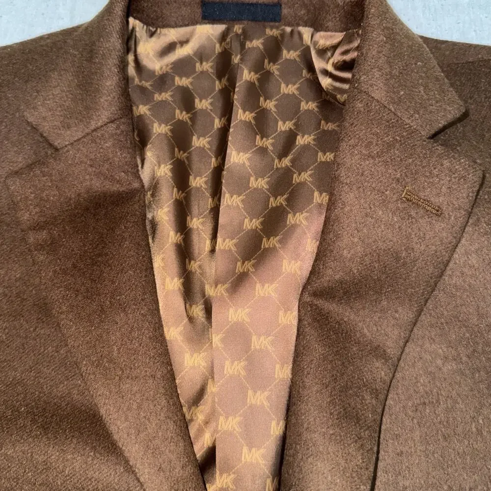 MICHAEL KORS Mens 50L Wool Silk Cashmere Blazer Sport Coat Suit Jacket EUC